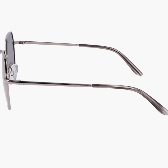 Cole Haan 58mm Full Rim Metal Square Polarized Sunglasses | Color: Gunmetal - Picture 6 of 8